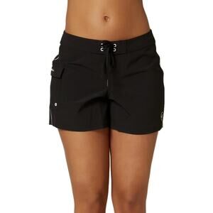O’Neill Hyperfreak Black Saltwater Solids Stretch 5" Boardshorts Women’s Size 13